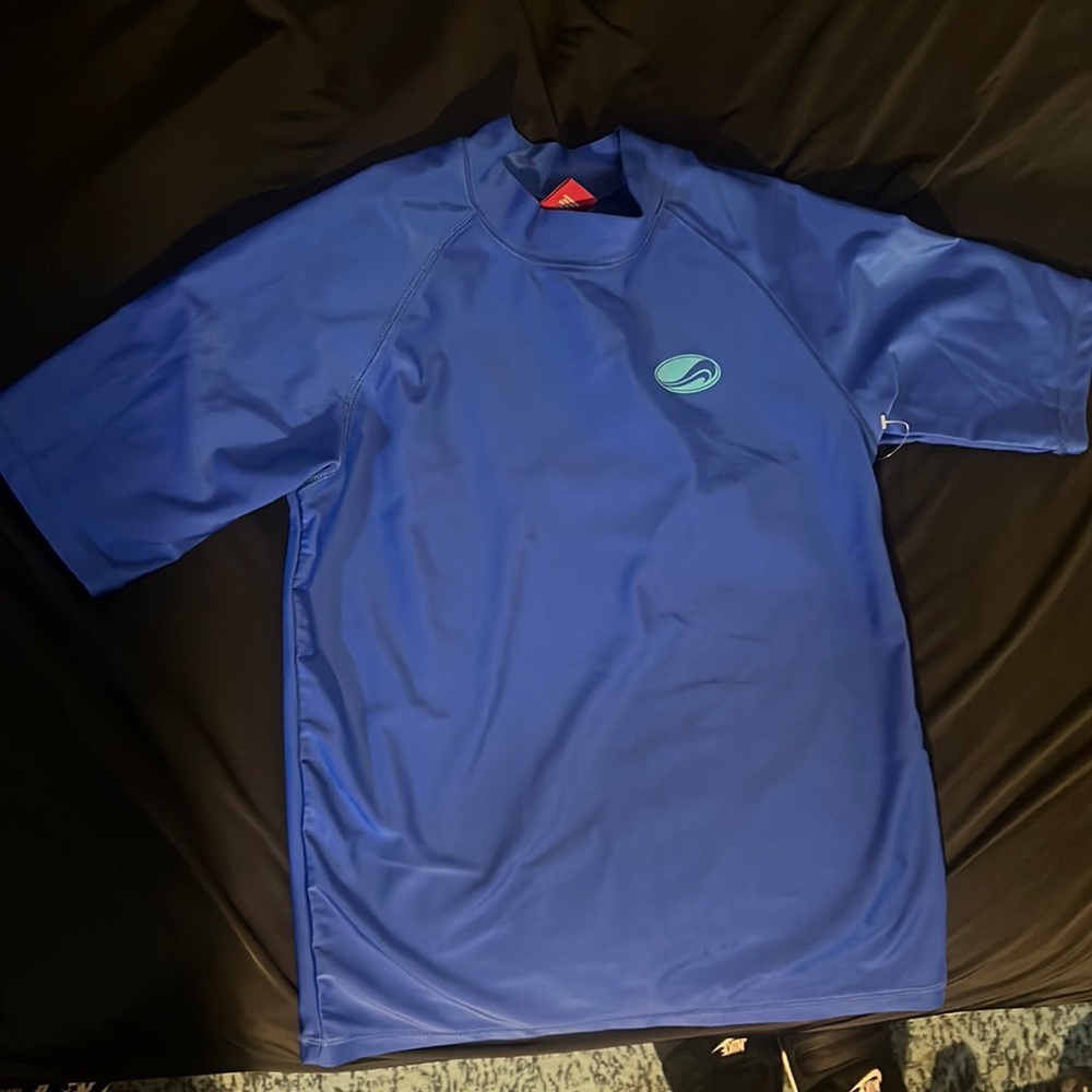 Athletic swim shirt
